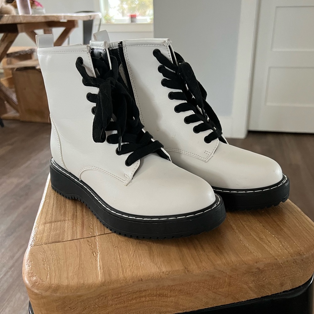 Madden Girl White Boots